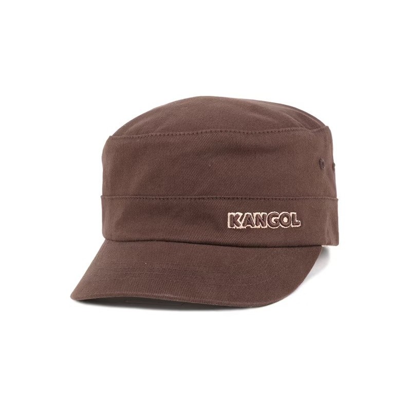 Cotton Twill Army Cap Brown Flexfit - Kangol