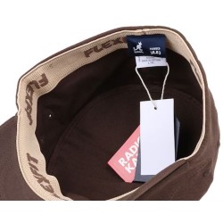 Cotton Twill Army Cap Brown Flexfit - Kangol