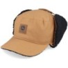 Cotton/Faux Fur Lining Hat Coyote Brown Earflap - John Deere