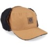 Cotton/Faux Fur Lining Hat Coyote Brown Earflap - John Deere