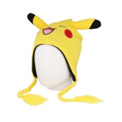 Pokémon Novelty Pikachu Knitted Sherpa Earflap Beanie - Difuzed