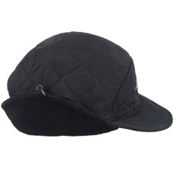 Kiruna Quilted Cap Black Earflap – SQRTN