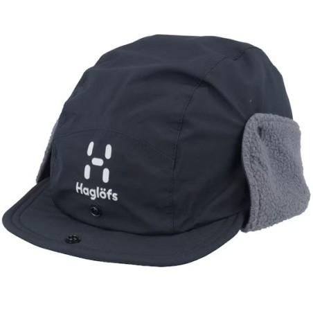Mountain Cap True Black/Magnetite Ear Flap 5-Panel – Haglöfs