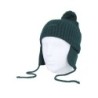 Kids 66 Earflap Beanie Green Gables Pom – Vans