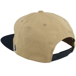 Golf Patch Logo Rope Khaki/Black Snapback - Pins & Stripes