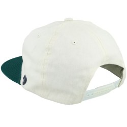Hackers Golf Logo Rope Ivory/Green Snapback - Pins & Stripes