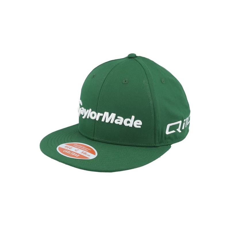 Tour Flatbill Green/White Snapback - Taylor Made