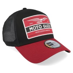 Moto Guzzi Graphic Patch Black/Scarlet A-frame Trucker - New Era