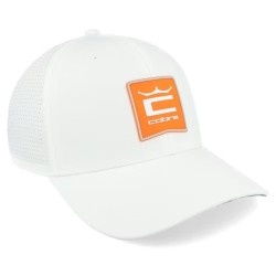Crown C Patch Cap White/Rickie Orange Adjustable - Cobra