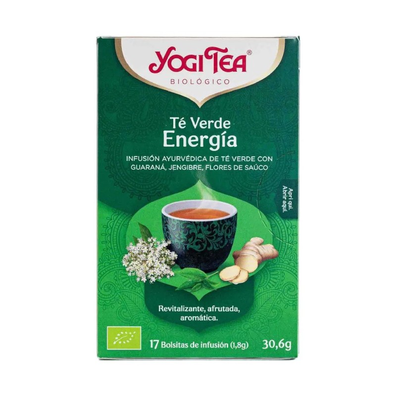 Infusión Té Verde Jengibre Limon 17 filtros Yogi Tea