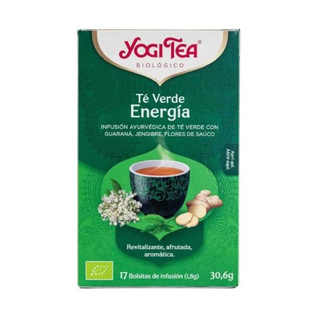 Infusión Té Verde Jengibre Limon 17 filtros Yogi Tea