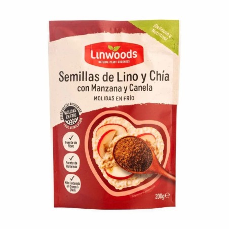 Semillas de Lino con Chía Manzana y Canela 200g Lonwoods