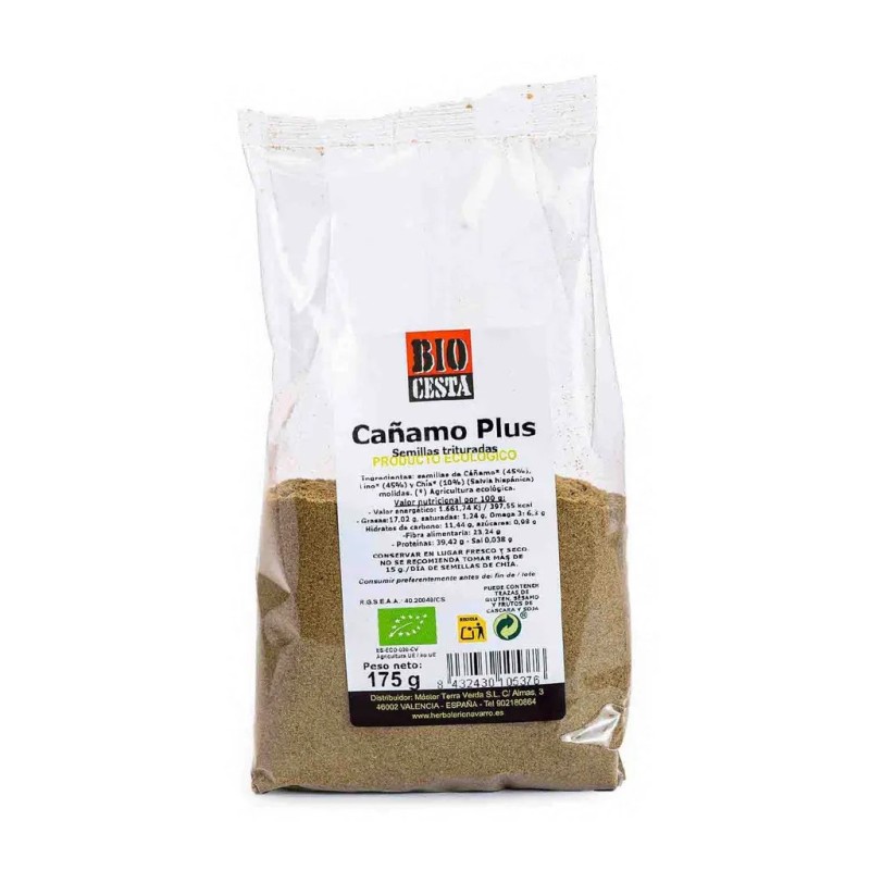 Mezcla de cáñamo, lino y chía Plus 175g Bio Cesta