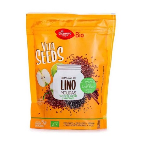 Semillas de Lino, Chía, Manzana y Canela 200g El Granero Integral