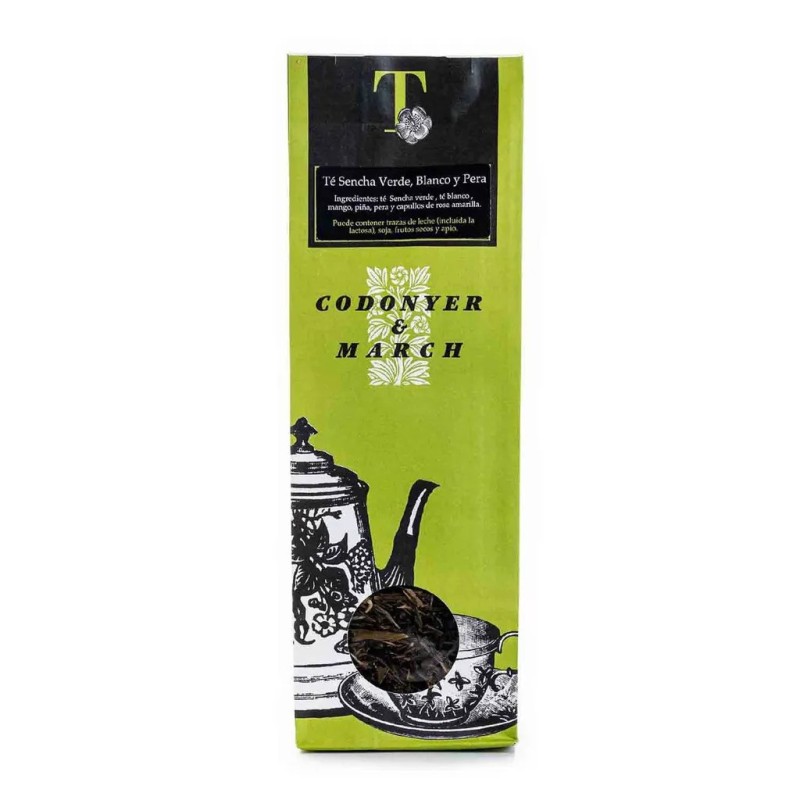 Té Sencha Verde y Blanco con Pera 75g Terra Verda