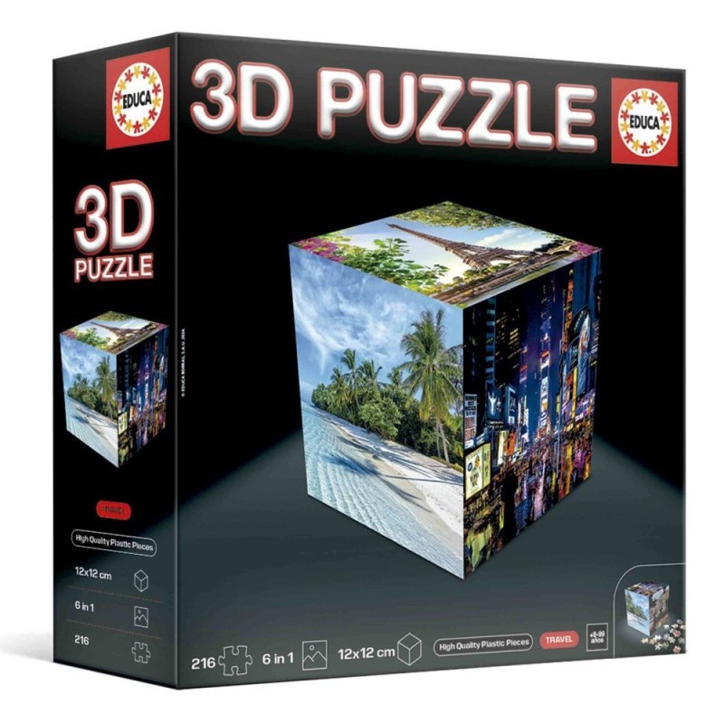 Educa Puzzle 3D Cube 2 Viajes – 20124