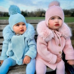 Trenka Luxury Pelo Sintetico PANGASA BABY Rosa Empolvado