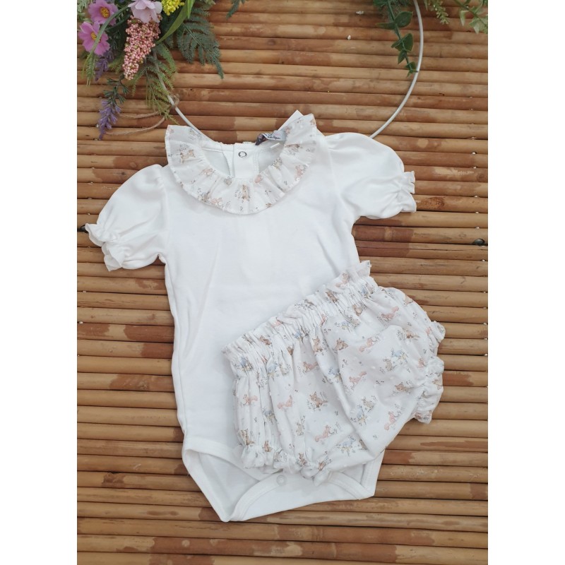 A Conjunto body y braguita estampada R301028