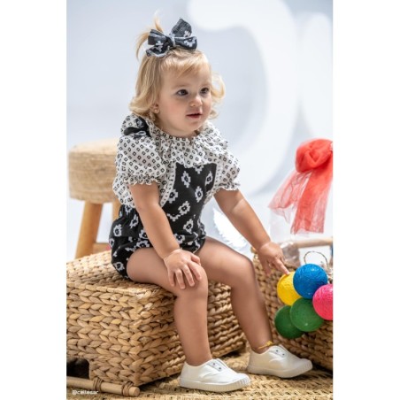 A Conjunto niña rombitos negro JV R240252