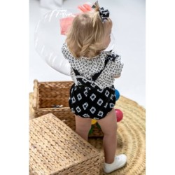 A Conjunto niña rombitos negro JV R240252