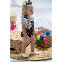 A Conjunto niña rombitos negro JV R240252