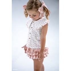 A Conjunto niña vichy rosa JV R240553