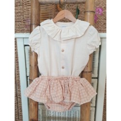 Conjunto niña bombacho vichy colección Africa R240538