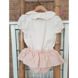 Conjunto niña bombacho vichy colección Africa R240538