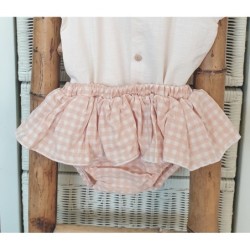 Conjunto niña bombacho vichy colección Africa R240538