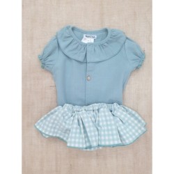 Conjunto niña bombacho vichy colección Asia R240542