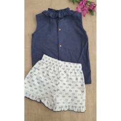 Conjunto niña Short peces + Blusa R240529