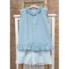 Conjunto niña short vichy colección Asia R240543