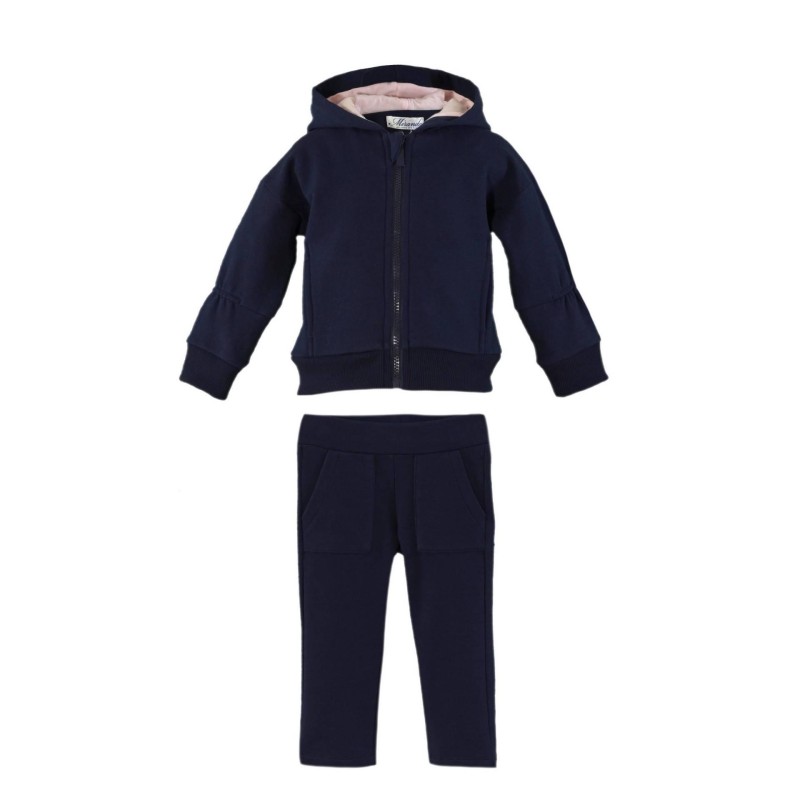 Miranda chandal Infantil Marino Capucha Corazón Estrellas Aplicación 0632