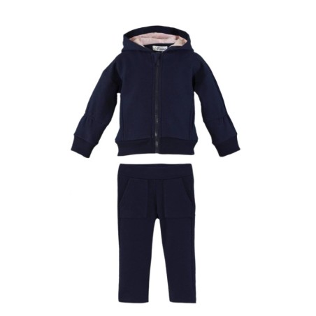 Miranda chandal Infantil Marino Capucha Corazón Estrellas Aplicación 0632