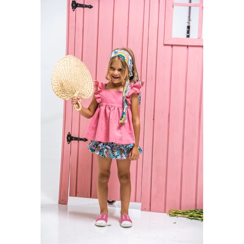 Blusa de niña rosa