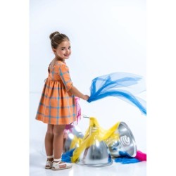 Vestido de niña cuadros