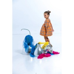 Vestido de niña cuadros