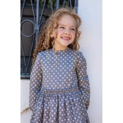 Vestido de niña gris