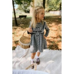 Vestido de niña gris