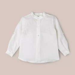 CAMISA MANGA LARGA LINO CRUDO