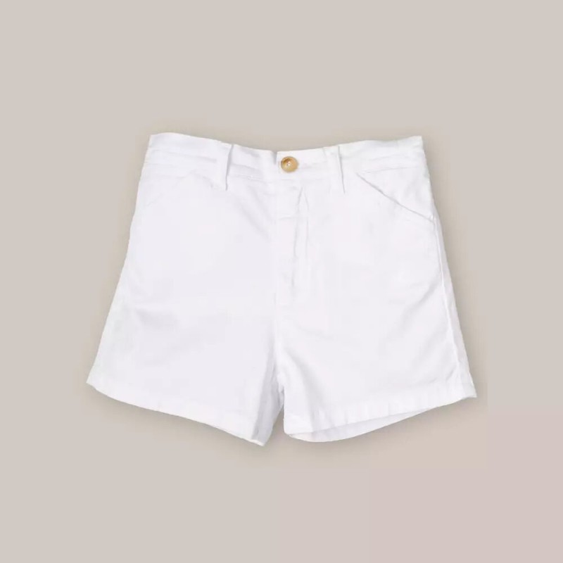 BERMUDA BEBE BASIC BLANCO