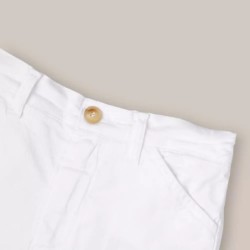 BERMUDA BEBE BASIC BLANCO