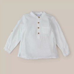 CAMISA MANGA LARGA BOBLE CRUDO