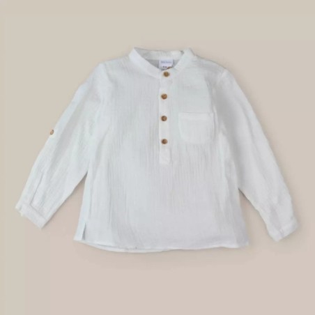 CAMISA MANGA LARGA BOBLE CRUDO