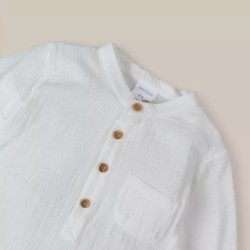 CAMISA MANGA LARGA BOBLE CRUDO