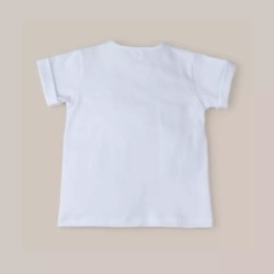 CAMISETA MANGA CORTA ALGODON BLANCA