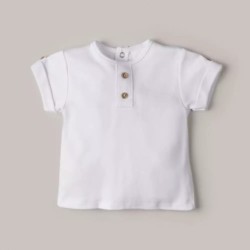 CAMISETA MANGA CORTA ALGODON BLANCA