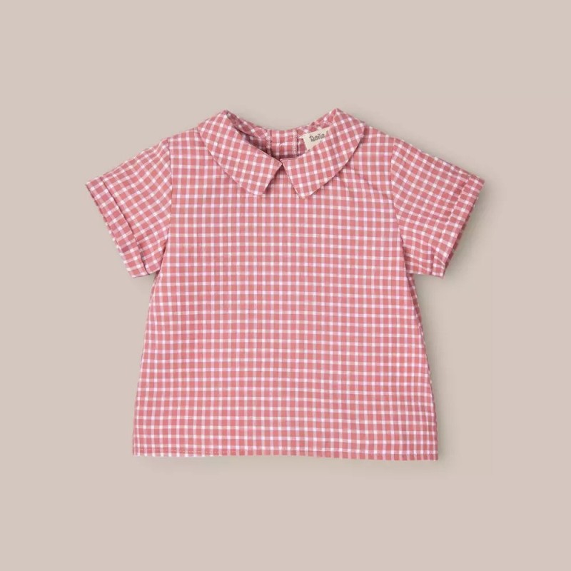 CAMISA BEBÉ GUINDA