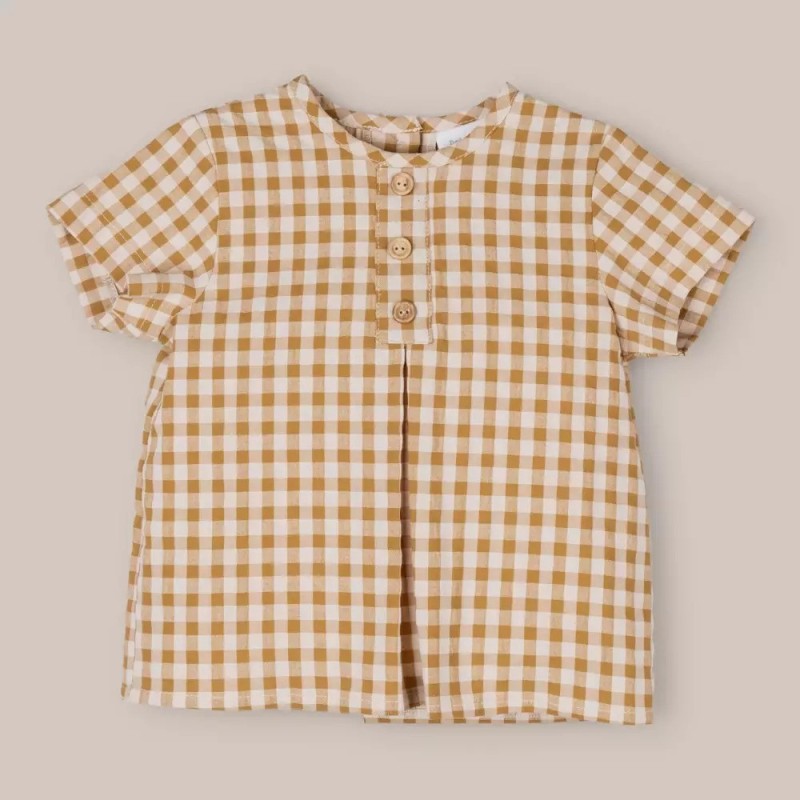 CAMISA MANGA CORTA CARAMEL
