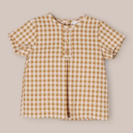 CAMISA MANGA CORTA CARAMEL